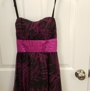 Purple and black dress